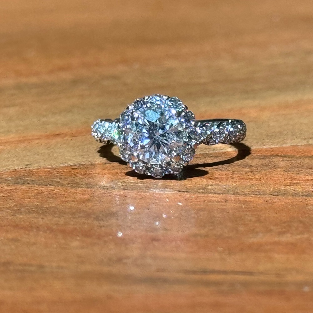 14kt White Gold with 1.12ct Brilliant Cut Diamond Engagement Ring